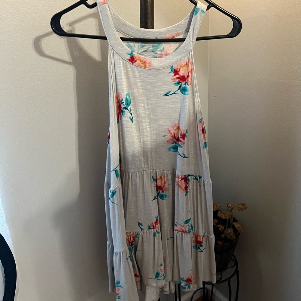 Ruffle tunic tank